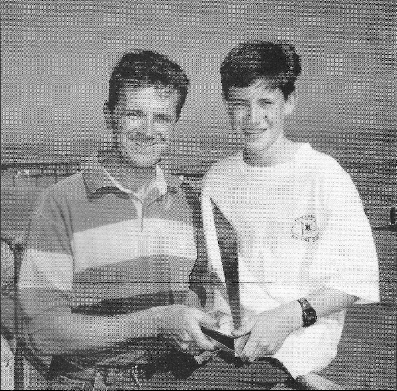Ian & Max Capener with Daily Mirror trophy